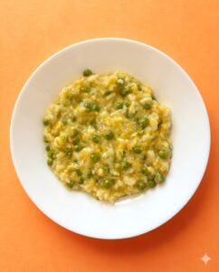 risotto aux petits pois bébé 9 mois